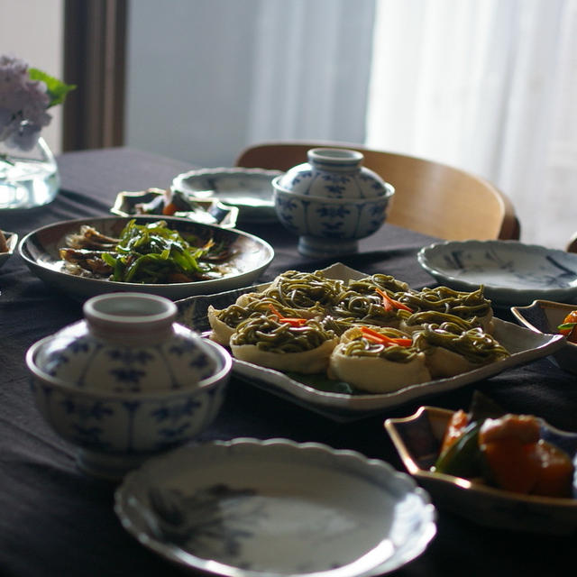 抹茶蕎麦稲荷寿司