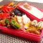 玉ねぎの　すりおろしﾁｷﾝ弁当♪　ｽﾄｳﾌﾞ焦げた