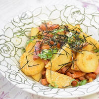 【スパイス大使】長芋とベーコンのカレー醤油炒め