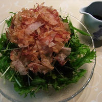 かつお節が決め手！香味野菜たっぷり冷やしうどん ♪