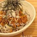 ピリ辛納豆そば