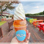 ぱんこーんソフトクリーム☆那須りんどう湖レイクビュー