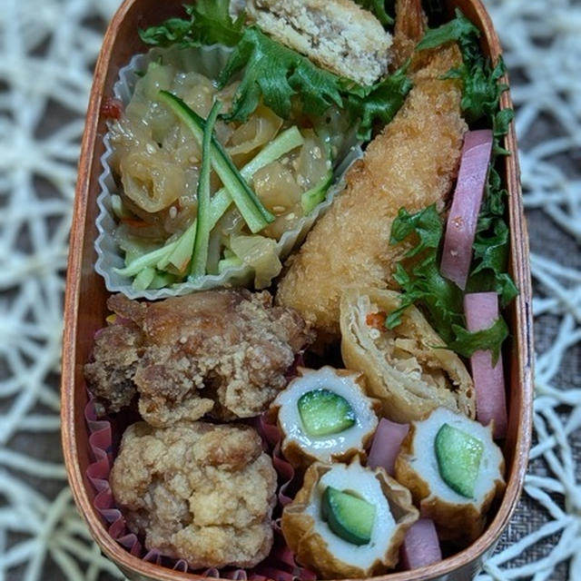 ちくわ久しぶり～夫のお弁当202