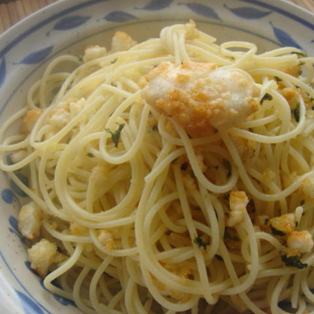 【創作料理】ウニせんべいDｅウニパスタ