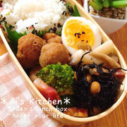 ねぼすけあいの15分待って！肉だんごわっぱ弁当♡