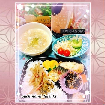 前日の残りものと買ってきたものと炭酸水でノンアル日