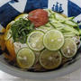 すだちそうめん・すだち収穫して味わう