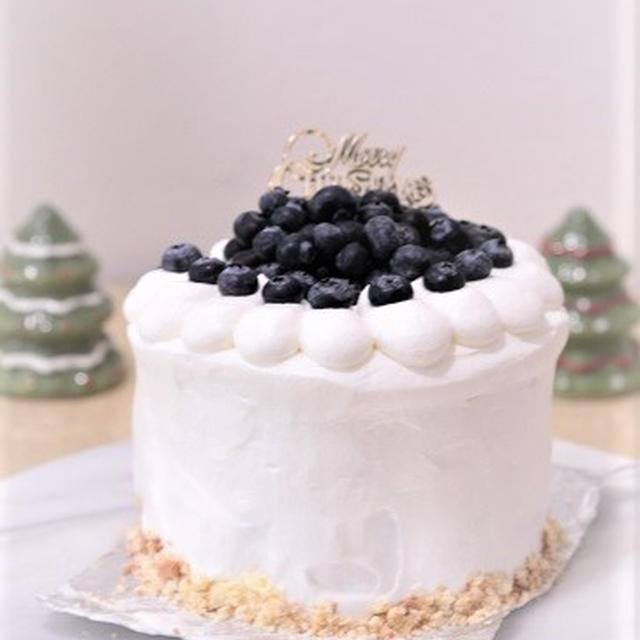 12cm ブルーベリーのデコレーションケーキ♡(=^・^=)♪
