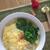 菜の花とじうどん