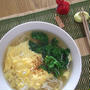 菜の花とじうどん