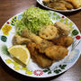 大粒牡蠣で二品