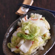 余ったビール活用レシピ♪やみつき！白菜のピリ辛ビール漬け