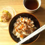 舞茸と挽き肉の、甘辛混ぜご飯