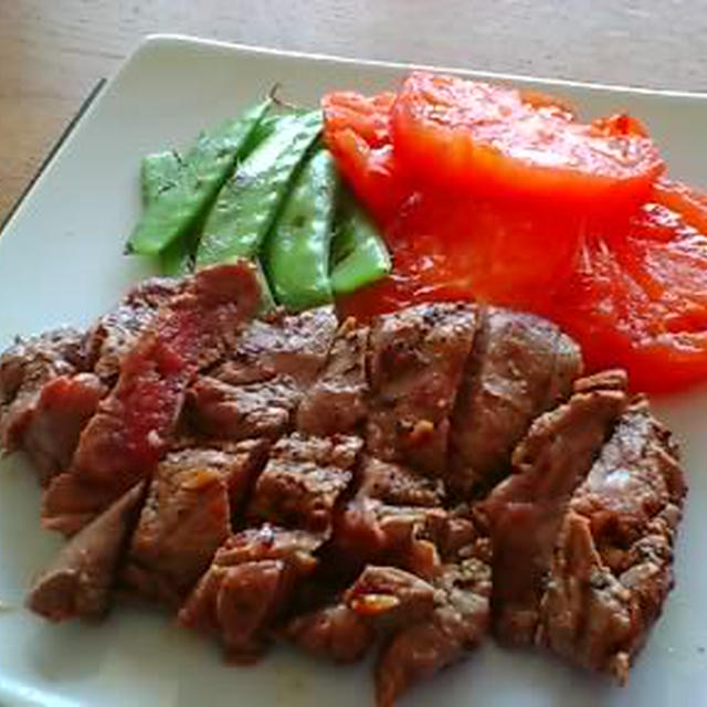 ペッパーステーキとしめじご飯