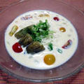 冷製スープ仕立の豆乳味噌素麺 by masaさん