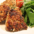 豚肉の香草パン粉焼き　マスタード風味
