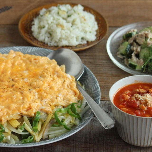 缶詰と冷蔵庫にあるもので作る献立