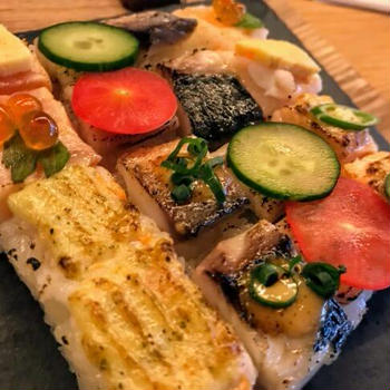 渋谷のSUSHI BAR KINKAにきたら、”モザイク押し寿司”を食べなさい！