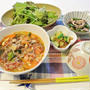 ★具だくさんカルビクッパ風スープ★胡瓜のそぼろ炒め★ｄｅ晩御飯♪