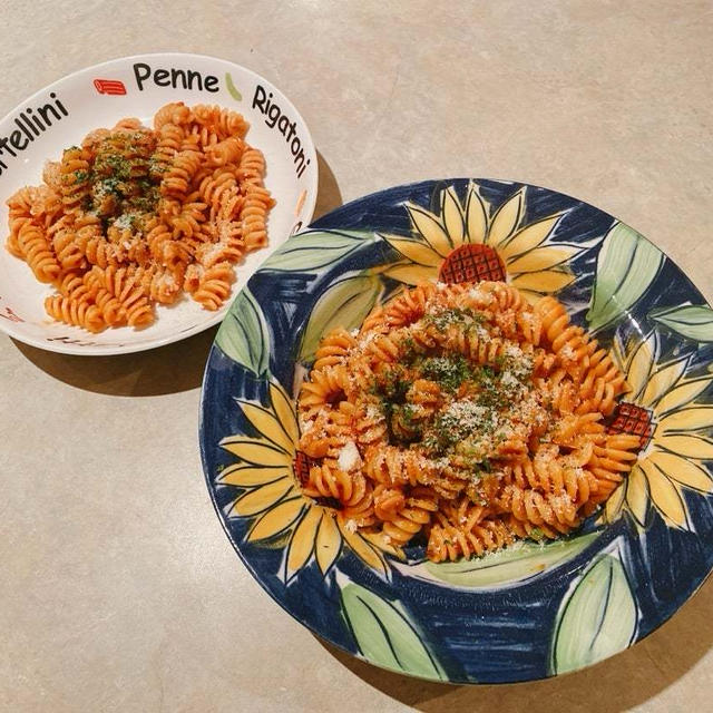 朝パスタ