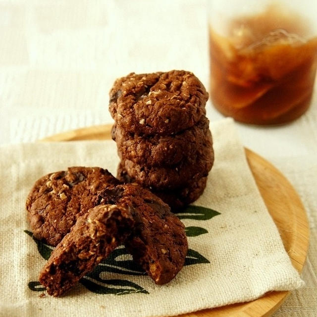 【レシピ】チョコレートジンジャークッキー