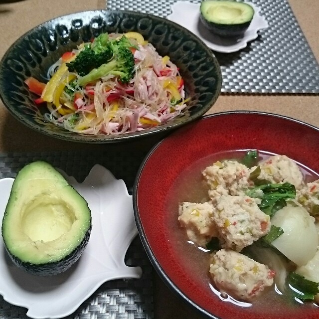 カラフル肉団子と蕪煮