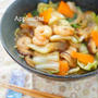 ◆コストコ海老で◆こってり醤油味の五目あんかけラーメン
