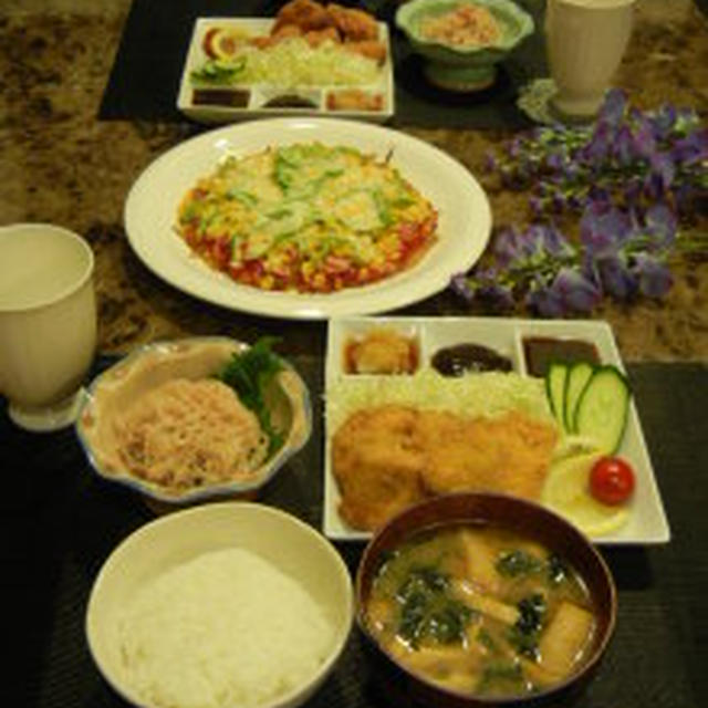 ☆今日はチキンカツ～の晩ご飯☆