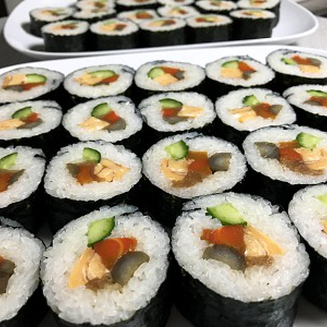 京君達と海苔巻きを作ってランチ♪