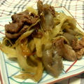 牛肉のゴボこん炒め
