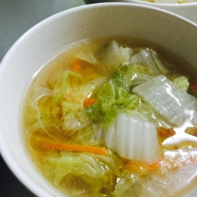 第2位に！！！野菜の甘さを実感！白菜とにんじんのとろみ中華スープ