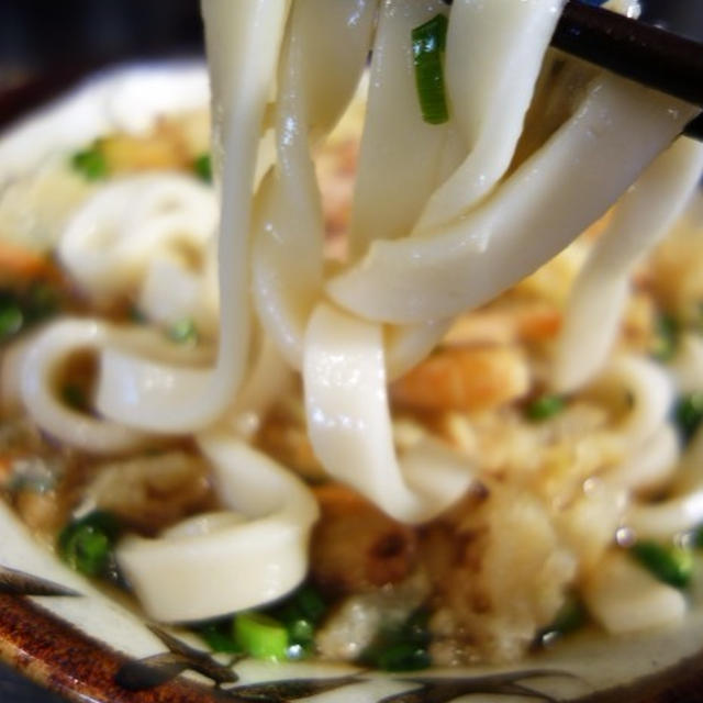 ■昼麺【簡単に掻き揚げきしめん】