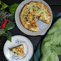 Mushroom White Egg Quiche in Rice Crust 茸のご飯ホワイトエッグキッシュ