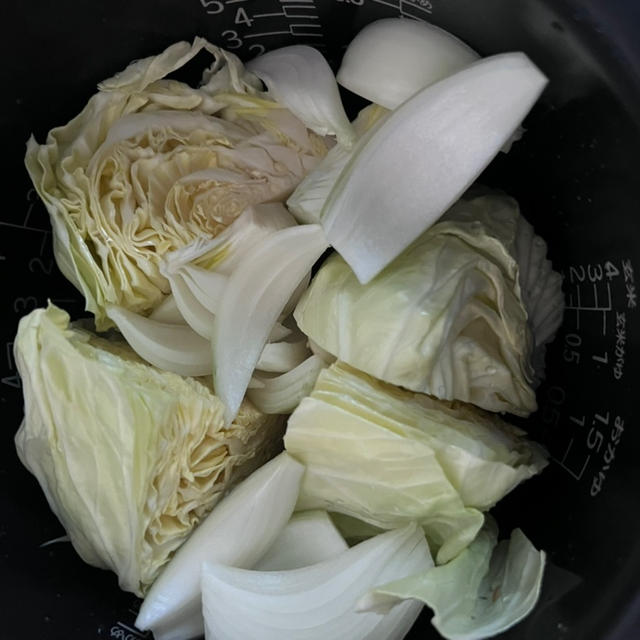 炊飯器にドボンっ→美味しい