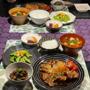 レンチン鶏の照り煮の献立