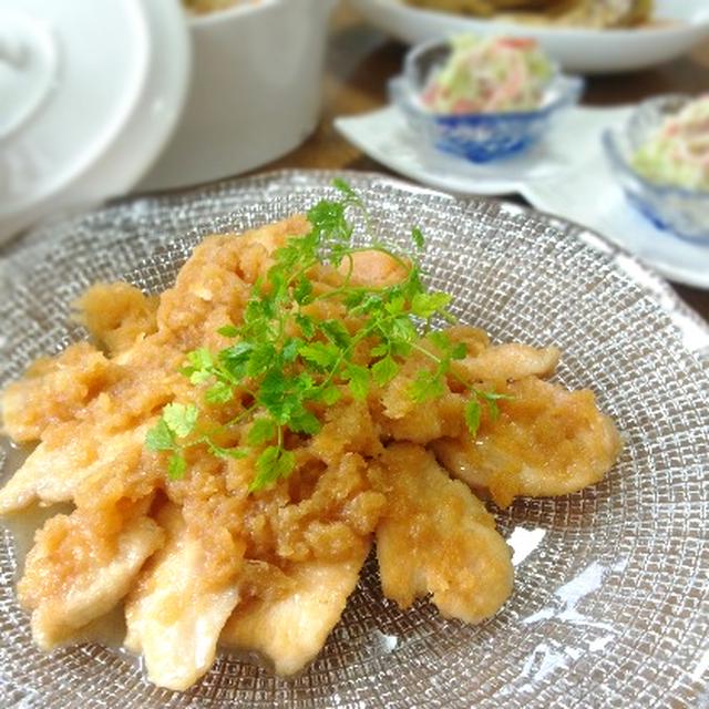 * 晩ごは～ん * 生姜香る、チキンのみぞれ煮