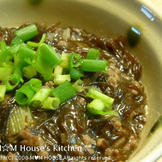 ピリリと山椒風味のもずく麻婆☆和香りレシピ♪