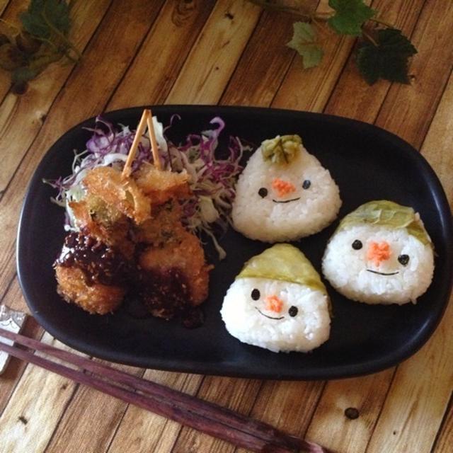 お漬物巻いたおにぎりちゃん
