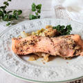 【潤いのある肌に】『銀鮭とキャベツのマスタード漬け蒸し焼き』美肌レシピ
