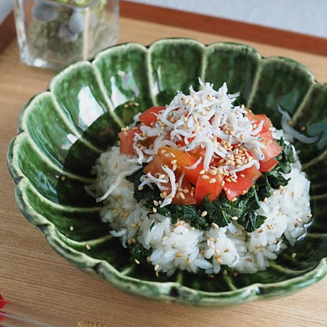 くらしのアンテナに掲載されました！「モロヘイヤトマトとしらすの冷やし出汁丼」