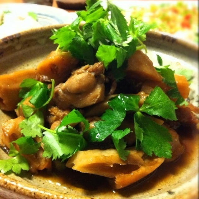 れんこんと鶏肉の甘辛煮