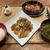 【献立】カジキマグロと玉ねぎの照焼き、ピクルス、茄子とトマトのチーズ焼き、ワカメのお味噌汁