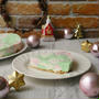 電子レンジ★クリスマスのレアチーズケーキ