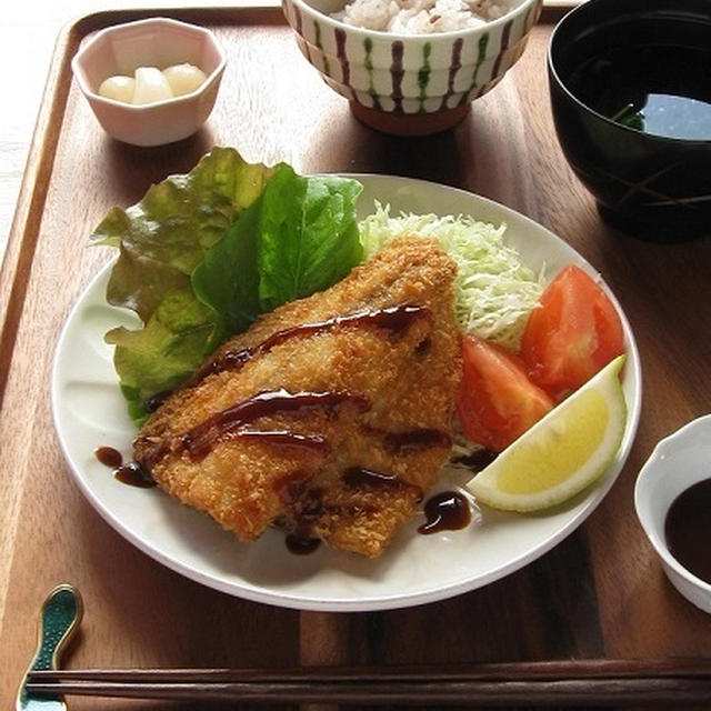 アジフライ定食♪