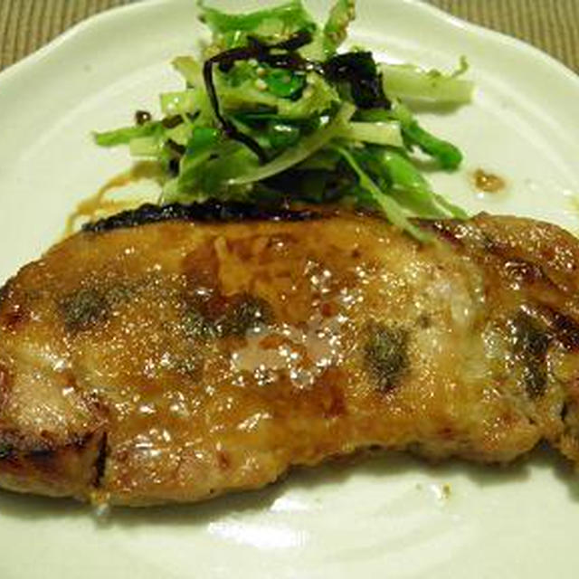 豚肉の味噌漬けグリル。