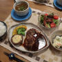 デミグラハンバ～グの晩ご飯　と　小菊とか♪