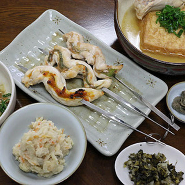 鶏ささみを久しぶりに串焼きで