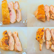 65℃ 鶏ももステーキの皮焼き比較実験