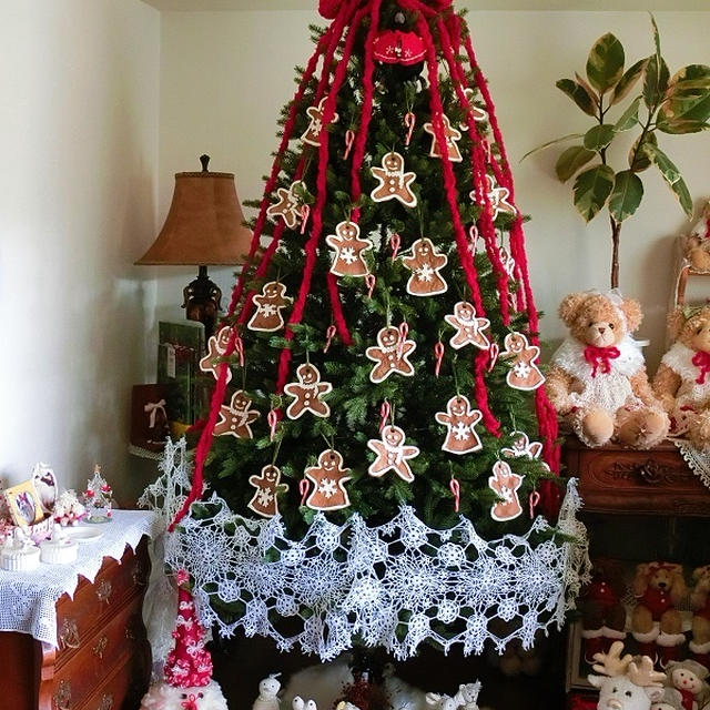 クリスマスツリー、ジンジャーブレッドマンがいっぱい！＊2020