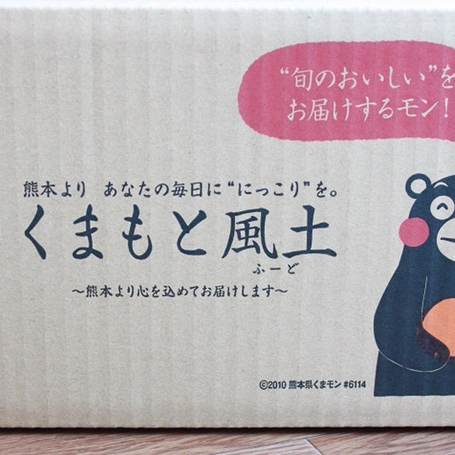 くまもん段ボールで到着！ 熊本風土さんのうま熟みかんをいただきました♪